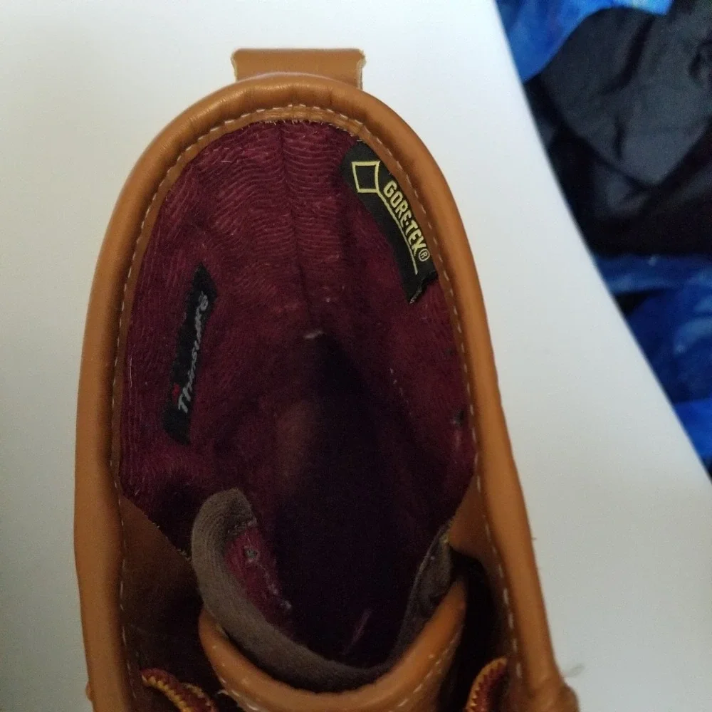 L.L. Bean Boots Mens Size 10 Medium Brown Gore-Tex Thinsulate Duck Rain Winter